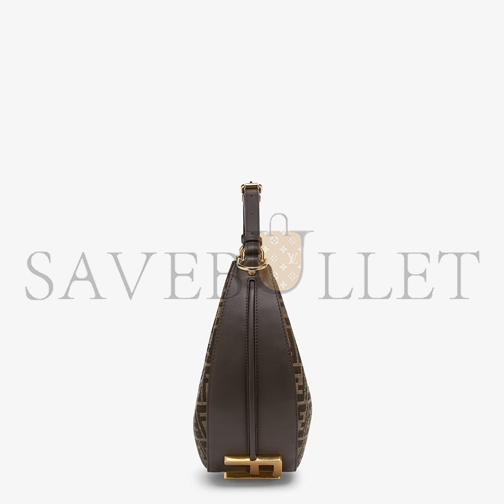 FENDI GRAPHY SMALL BROWN FF JACQUARD FABRIC BAG 8BR798ALP3F1I02 (29*24.5*10cm) FENDI GRAPHY SMALL BROWN FF JACQUARD FABRIC BAG 8BR798ALP3F1I02 (29*24.5*10cm)